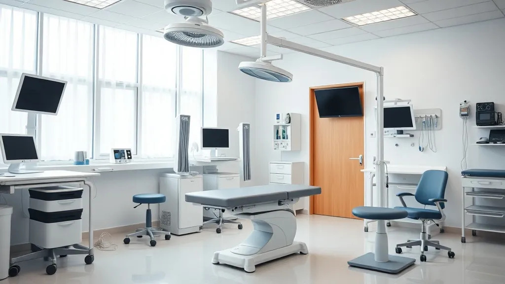 Professional medical rehabilitation equipment in a bright mo